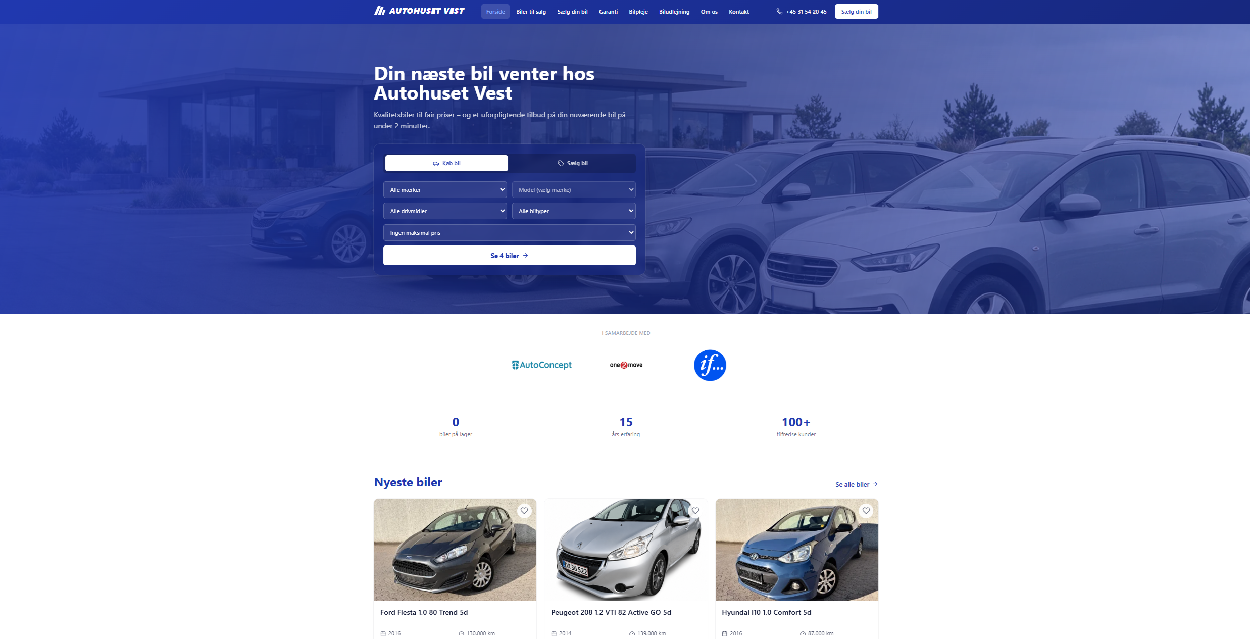 Autohuset Vest – tidligere arbejde